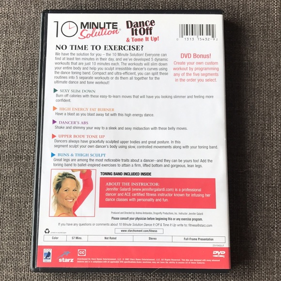 Starz ✨ 10 Minute Solution Dance it off & Tone it Up DVD 💃 🏋️‍♀️ - Picture 2 of 3